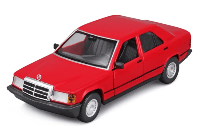 Bburago Diecast Mercedes-Benz 190 E 2.6 Red - 1/24