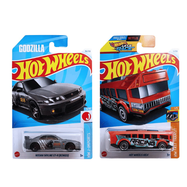 Hot Wheels Nissan Skyline GT-R (BCNR33) And Hot Wheels High