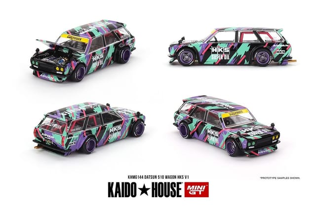 Mini GT Kaido House Datsun 510 Wagon HKS V1