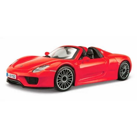 Bburago Diecast Porsche 918 Spyder Red - 1/24