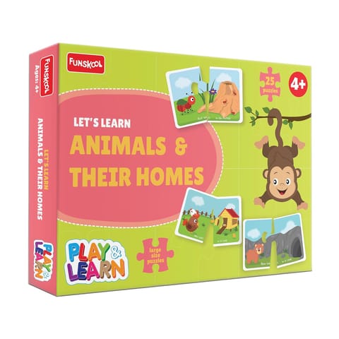 Funskool Play & Learn - Animals & Their Homes Puzzle