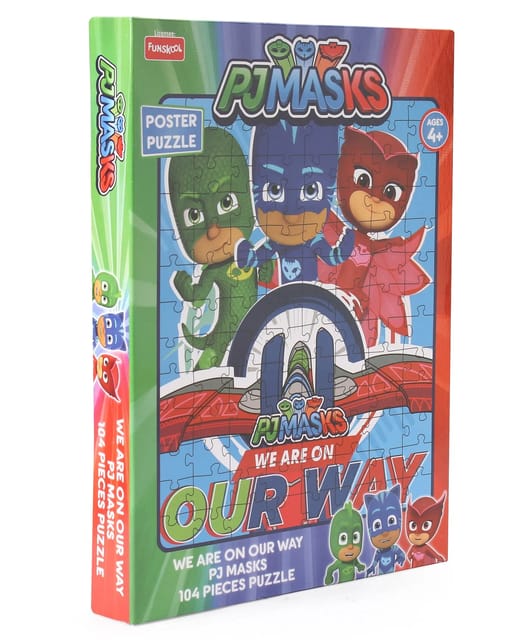 Funskcool - Pj Masks We Are on Our Way Jigsaw Puzzle - 104 Pieces