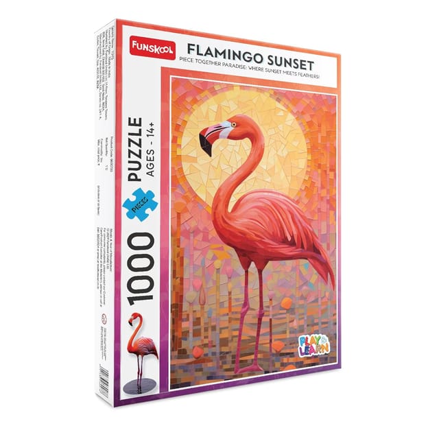 Funskool-Flamingo Sunset Jigsaw  Educational 1000 Pieces