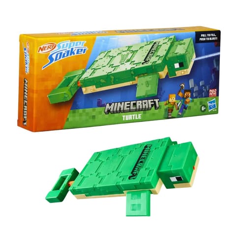 Hasbro Nerf Super Soaker Minecraft Turtle Water Blaster