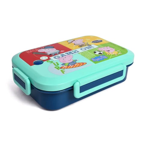 YOUP Stainless Steel  Peppa Pig Theme Kids Bento Lunch Box With 3 Compartments SUBLIME - 900 ml