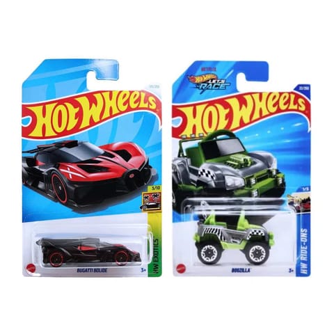 Hot Wheels HW Ride-Ons Bogzilla And HW Exotics Bugatti Bolide