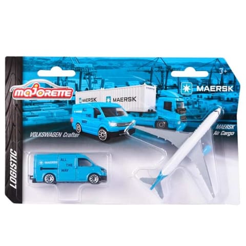 Majorette Logistics Maersk Cargo Volkswagen Crafter