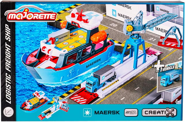 Majorette Creatix Logistics Maersk Port Station - Container Ship