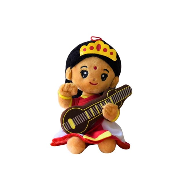 Modi Toys Saraswati Devi Small Mantra Singing Plush