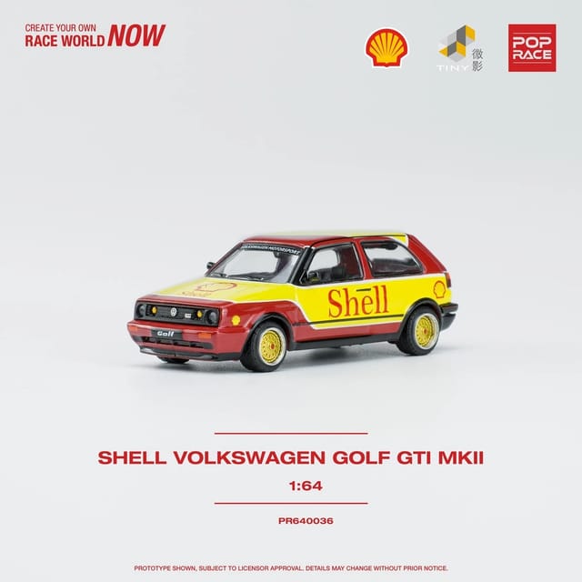 POP Race Tomy Shell Volkswagen Golf GTI MKII