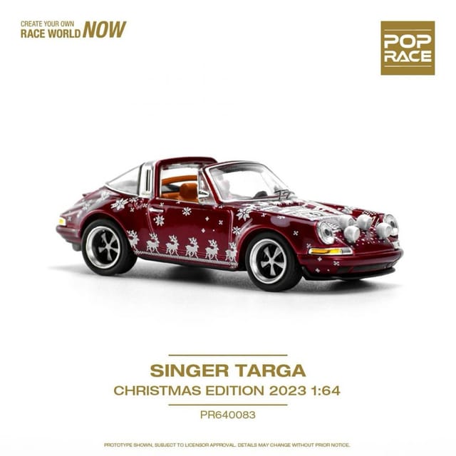 POP Race Porsche Singer Targa Christmas Edition Red