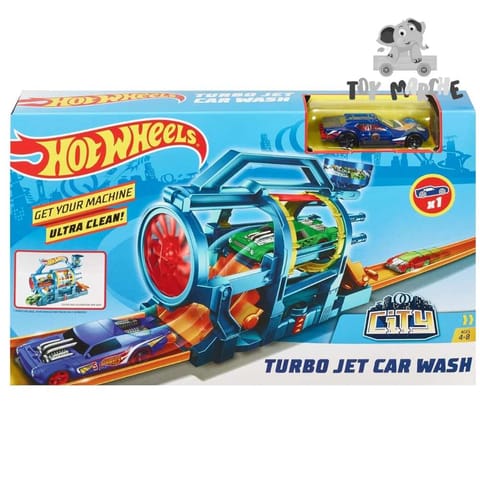 Hot Wheels Turbo Jet Car Wash Trackset